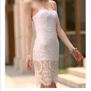 NWT white lace dress